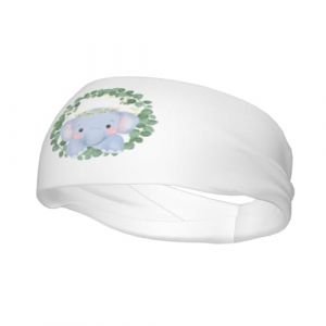 Jolis bandeaux ronds en forme d'éléphant et de feuille pour homme et femme, antidérapants, pour le sport, la gym, le basket-ball, le yoga (ruianshihuichenjiayouzhanguanliyouxiangongsi, neuf)