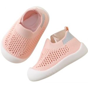Aggroot Chaussure Premier Pas B&eacute;b&eacute; Fille Gar&ccedil;on respirants Chaussure pour B&eacute;b&eacute;s Chaussons de Marche antid&eacute;rapants Enfant Baskets (Amnllden, neuf)