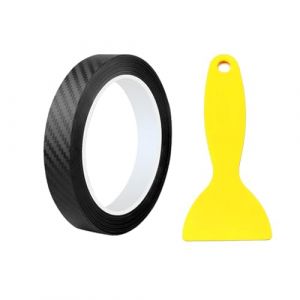 6D Bandes bande autocollante voiture bande scratch covering carbone Film protecteur Autocollant Adhésif Vinyle en Fibre de Carbone,Bandes Anti-rayures de garde de bord de porte de voiture,3CM*5M (DHXMYGS, neuf)