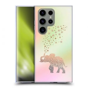 Head Case Designs sous Licence Officielle Monika Strigel &eacute;l&eacute;phant Pays des R&ecirc;ves Or Coque en Gel [Qualit&eacute; Militaire] Compatible avec Samsung Galaxy S24 Ultra 5G Et Compatible avec MagSafe (eCell, neuf)