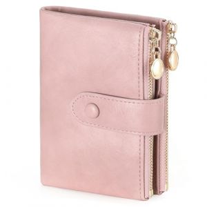FALAN MULE Portefeuille Femme Cuir PU Cartes de Crédit Portefeuille RFID pour Femmes Double Fermeture éclair Porte Monnaie Grande Capacite pour 18 Cartes et 2 Fenêtre D'identification (FALAN MULE UK, neuf)