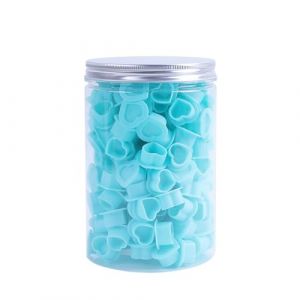 200Pcs C&oelig;ur Cup Tatouage Encre Gobelets Silicone Heart Tattoo Encre Caps avec Base Jetable Pigment Cups Ink Caps pour Tatouage Fournitures (bleu) (JUNM Tattoo Store, neuf)