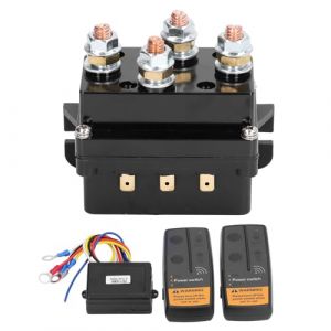 Yctze Contr&ocirc;leur de Treuil &eacute;lectrique Relais de Treuil DC500A 12V Kit de T&eacute;l&eacute;commande de Treuil sans Fil Relais de Sol&eacute;no&iuml;de de Treuil pour 8000lbs-12000lbs ATV UTV (Gorgeri, neuf)
