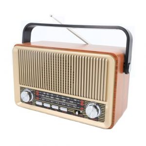 Glovios Radio Portable Poste Radio Vintage,AM/FM/SW,Radio Bluetooth Supports USB/TF/AUX,avec Batterie 1200mAh,pour Les Cuisines De La Maison Et du Bureau (Gazmoonwalk Trade Kft., neuf)