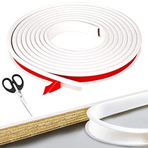 Bande de Couvre Chant Auto-adh&eacute;sive Forme de U 3M*16mm Bande Adh&eacute;sive Flexible de Meuble pour Meubles Bords de Table Bords D'armoire Bords de Plafond Plans de Travail Barre de Finition Protecteur (QIQN, neuf)