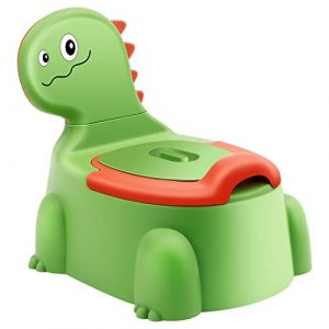 Pot Bebe Toilette Enfant pour Garcon Bébé Petit WC Toilettes Fauteuil Apprentissage Proprete Enfants Fille Pipi Chambre Pots Siege Dapprentissage Animaux Dino Chaise Couvercle Antiderapant Vert (BUY More, neuf)