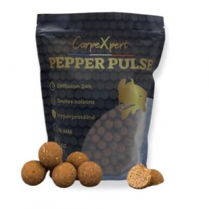 CarpeXpert - Bouillette Pepper Pulse - 20mm - Hyperprot&eacute;in&eacute; - Diffusion Continue sur 22h+ - Toutes Saisons - 1kg - App&acirc;t de p&ecirc;che &agrave; la Carpe&hellip;&hellip; (CarpeXpert, neuf)