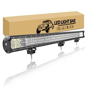 RIGIDON 100cm 540W Barre Lumineuse LED de Travail, 12V 24V Rampe Barre de LED 4x4, IP67 Etanche Barre d'&eacute;clairage LED pour Offroad V&eacute;hicules Voiture Camions Tracteur,6000K feu antibrouillard (JIANDAO, neuf)