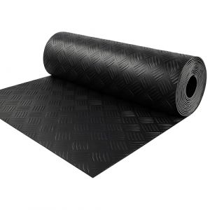 LILENO HOME Tapis en caoutchouc ondulé au mètre 110 x 100 cm – Tapis en caoutchouc ondulé (3 mm) comme sol d'atelier, tapis antidérapant, tapis d'établi et tapis de sol – Tapis en caoutchouc pour cave (Discount-Deal24, neuf)