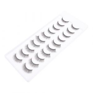 Veemoon 10paires Faux Cils pour Femmes Extensions de Cils et Maquillage Faux Naturels Fibres Synth&eacute;tiques (Quiet Window, neuf)