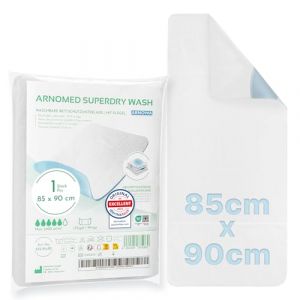 4x Al&egrave;se pour incontinence ARNOMED&reg; lavable avec des ailes 85x90cm, al&egrave;se pour incontinence imperm&eacute;able et r&eacute;utilisable, al&egrave;se de protection pour lit, matelas &agrave; langer pour enfants, pour adultes (arnowa, neuf)