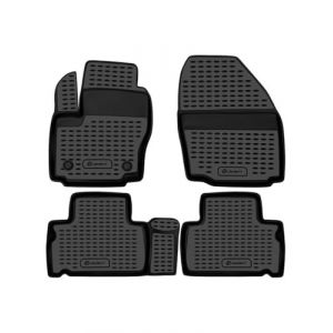 Tapis de Sol TPE ELEMENT pour Ford C-Max II (2012-2019) | Compacte | 4 pi&egrave;ces | Tapis de Sol de Voiture 100% sur Mesure, Tapis de Voiture en Caoutchouc (HromTech FR, neuf)