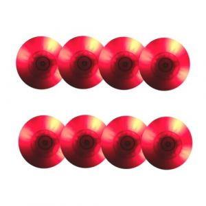 JCXYL EV Lot de 8 Roues de Roller en Ligne Lumineuses 90 A avec LED Clignotante (62 mm, 64 mm, 68 mm, 70 mm, 72 mm, 76 mm, 80 mm) pour r&eacute;paration de Scooters et Bagages,Rouge,76mm (XYLSM, neuf)