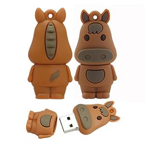 16GB Cartoon 12 Animaux symboliques Clef USB u Disque USB 2.0 données Disque Flash USB mémoire Pen Dispositif de Stockage Stockage Externe - clé USB Flash Disk Disque USB (Cheval) (OneFangCore, neuf)