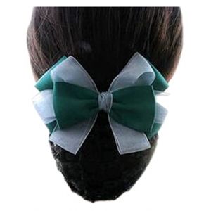 Avec un filet, un filet autour du cou, Pince à cheveux en filet, pince à cheveux, filet à cheveux, chignon élastique, nœud papillon, pince à cheveux en filet for bureau, infirmière, banque, restaurant (DXSXX, neuf)