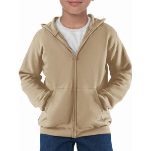 Haloumoning Veste de survêtement à manches longues pour garçon - Fermeture éclair - Couleur unie - Sport - Veste à capuche décontractée - Veste basique avec fermeture éclair, kaki, 9-10 ans (Zecio, neuf)