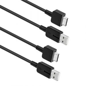 Mcbazel Lot 2 C&acirc;bles de Donn&eacute;es Chargeur PS Vita Remplacement C&acirc;ble de Chargeur USB compatible avec Sony Playstation Vita, PSVita 1000-1,2 m (InniSpec, neuf)
