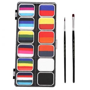 PACKOVE 1 Ensemble Palette pour Corps Kit de Pinceaux pour Halloween Festivals et Activités DIY (Spring TU, neuf)