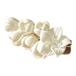 Pince &agrave; cheveux au, &eacute;pingles &agrave; cheveux florales d&eacute;coratives | F&ecirc;te des m&egrave;res postiche blanche,Postiche de blanc Pince &agrave; cheveux l&eacute;g&egrave;re luxe sensation haut de gamme style pastoral (jinhel, neuf)