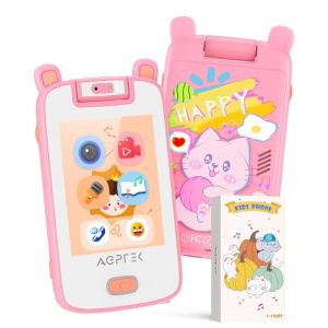 AGPTEK 32Go MP3 Enfant Bluetooth 5.3 avec Appareil Photo, Mignon Chat Design Enfant Lecteur Écran TFT 2,8 Pouces, Baladeur MP3 Fille Qualité sonore Hi-FI avec Jeux de puzzle,Enregistreur,Réveil - Rose (0N3 Fire, neuf)