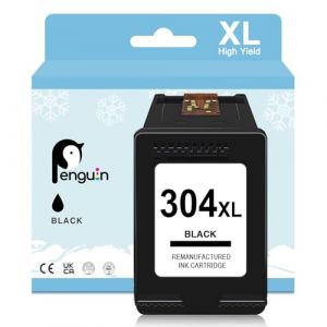 Penguin 304XL Cartouches d'encre Remanufacturées pour HP Cartouche 304 XL Noir Envy 5000 5010 5030 5032 5052 5055 5058 DeskJet 2600 2620 2630 2652 2632 3720 3730 3750 3752 3760 3762 2633 Imprimante (Penguinink France, neuf)
