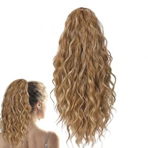 Extensions De Cheveux Queue De Cheval - Queue de Cheval Extension Boucl&eacute;e &agrave; Griffe,Postiche Cheveux Longs et Volumineux,pour Femmes et Filles Cosplay F&ecirc;te Quotidien D&eacute;placements Rassemblements (Chen Lei Firm Hub, neuf)