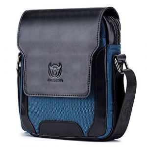BAIGIO Sacoche Homme Sacs a Bandouliere Vintage Sacoche Bandouliere Cuir Petite Shoulder Bag Crossbody Business Cartable Besace Pochette Sacs a main pour Voyage, Randonnee et Travailler (Vesia, neuf)