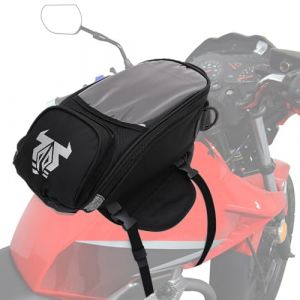 JFG RACING Sac de Reservoir Moto,Sacoche Avant Moto,Sacoche Magnetique Moto Sac de Bagage Multifonction pour La Plupart des Motos Sportives et Roadsters (Jinyao, neuf)