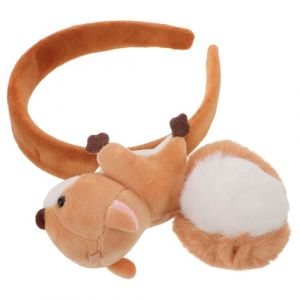 Ipetboom Serrage-T&ecirc;te &Eacute;cureuil en Peluche Marron Bandeau D&eacute;guisement Animal For&ecirc;t Accessoire Cheveux pour F&ecirc;te Cosplay et Festival Bandeaux Animaux Adorables D&eacute;coration de T&ecirc;te L&eacute;g&egrave;re (Cowan Micro, neuf)