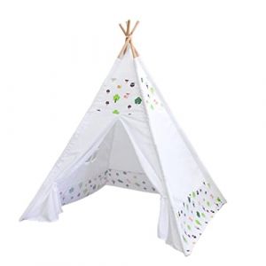 Benebomo Teepe Tente pour Enfants,Tente de Jeu Pliable pour Enfants,Tente Fille,Tipi Tente de Jeux Enfant,cabane Enfant intérieur extérieur,43 * 43 * 55in (Forêts) (Sunfunny, neuf)