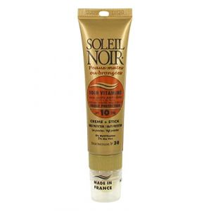 Soleil Noir Soin Vitamin&eacute; Cr&egrave;me SPF10 20 ml + Stick SPF30 2 g (Parasanteonline, neuf)