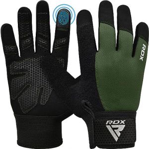 RDX Gants De Musculation Gant Fitness Gymnastique Sport Anti-D&eacute;rapant, Protection Paume Adh&eacute;rence Entrainement Halterophilie Rembourr&eacute;e Antid&eacute;rapant Respirant &agrave; &Eacute;cran Tactile &Eacute;quipement Gym &agrave; Domicile (RDXINC LTD, neuf)