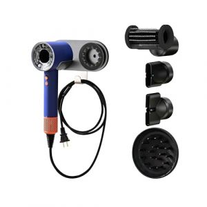 Foyer Nuage Support Seche Cheveux Compatible pour Dyson,Rangement Seche Cheveux Mural, Support Seche Cheveux avec Rangement des C&acirc;bles, en Alliage d'aluminium (Gris) (housewell, neuf)