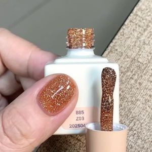 ADHERE S&eacute;rie Diamant &Eacute;toil&eacute; - 12ml Vernis &agrave; ongles &eacute;tincelant &agrave; paillettes de diamant broy&eacute;, Gel brillant scintillant r&eacute;fl&eacute;chissant, pour salon de nail art DIY (Z03) (AdheRe Nail, neuf)