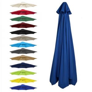 CMJYMX Toile De Rechange pour Parasol 6 Baleines: 2,0/2,5/2,7/3,0 M, 8 Baleines : 2,0/2,3/2,7/3,0/3,5 M(Sapphire,8 Ribs: 350CM/11.5FT) (昌海商贸, neuf)