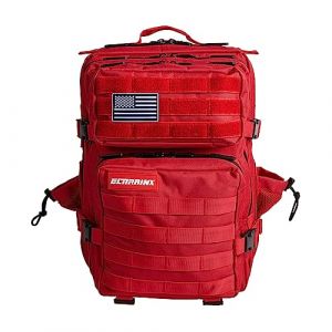 ELITRAINX Sac à dos tactique militaire imperméable pour sport, cabine avion, gymnase, extérieur, crosstraining by ELITEX TRAINING 25L (Rouge) (ELITEXTRAINING, neuf)