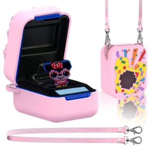 Étui De Protection en Silicone pour Bitzee, Étui De Protection Animal De Compagnie Numérique pour Bitzee,Digital Pet Interactive Animal Coque en Silicone pour Bitzee avec Lanière (Pink) (DONE RIOGHT PLUS SERVICES LTD, neuf)