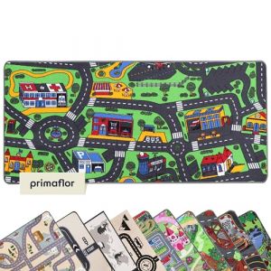 Primaflor - Ideen in Textil Tapis de Jeux - Tapis Route - Tapis Circuit Voiture - Tapis Voiture - Tapis Voiture Enfant de Haute Qualité (140 x 200 cm, City) (primaflor-de, neuf)
