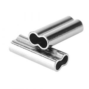 100pcs Manches de P&ecirc;che Connecteurs Doubles de Tube de Cuivre Douilles de Baril 1/1.2/1.4/1.6/1.8 / 2mm(1.6mm*10mm) (Cairhuir, neuf)