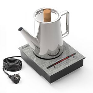 Abangdun Mini plaque à induction 900W, plaque induction portable 1 feu avec 5 Niveaux de Puissance, Minuterie, Arrêt Automatique, plaque de cuisson electrique induction pour camping (Abangdun EU, neuf)