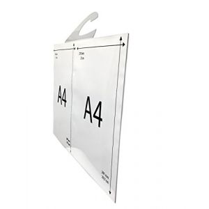 Porte-affichette A3 horizontal pour r&eacute;troviseur/P.L.V auto, 42x29,7 cm, polycarbonate transparent (SOLNISHKO SARL, neuf)