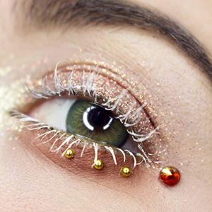 Glamlens lentilles de couleur vert naturelles colorées très haute opacité Elly Emerald + étuis à lentilles de contact I 1 paire (2 pièces) I 90 Jours I sans correction I 0,00 Dioptries (MeralenS, neuf)