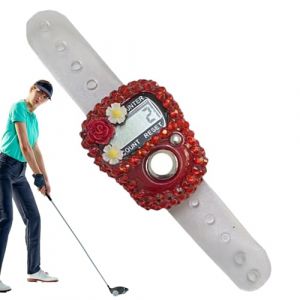 G&eacute;n&eacute;rique Compteur Digital De Doigts &Eacute;lectronique | Bague Compteur &Eacute;lectronique - Appareil Portable L&eacute;ger avec Design Florale pour Baseball Sports Natation Crochet (lankangbaihuo, neuf)