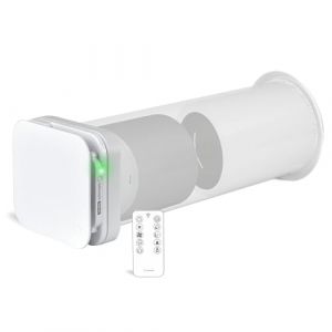 Turbionaire Trend HRV 150 WMI Unité VMC Décentralisée à flux alternatif, Récupération de Chaleur, Télécommande, Isolation thermique et acoustique, Minuteur, 8 vitesses, 158  mm, Garantie 3 ans (INTAX TRADING, neuf)