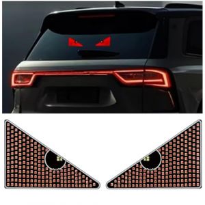 Lot de 2 lumières LED pour vitres arrière de voiture, yeux du diable, USB pour pare-brise de voiture, camion, pare-brise (Before Long, neuf)