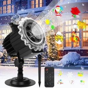 IGUGI Décoration Halloween,Projecteur de Noël Intérieur Extérieur,10 Diapositives HD, 80 Motifs,LED Projecteur avec Télécommande,Étanche Lampe Projecteu pour Fête Cotillons Nouvel An (HADALA YYDS Kft., neuf)
