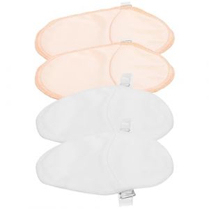 Gatuida Coussinet Anti-transpiration pour Femmes Bretelles Transparentes, Lot de 2 Paires Absorbantes et Lavables, Prot&egrave;ge-aisselles Invisibles Blanc et Beige pour Chemises et Robes, (Brandon Zou, neuf)