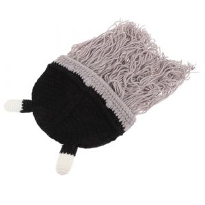 TINEASUR 1 Pc Chapeau Barbu Couvre-chef à Grosse Barbe Couvre-chef En Corne De Boeuf Chapeau Viking Barbe Courte Chapeau De Cosplay Casque En Corne De Bovin Couvre-chef Cosplay Fil Grey (Sauxi, neuf)
