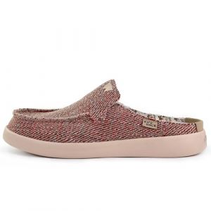 Kickback Barbeach Mule - Mules à Enfiler pour Hommes - Chaussures légères en Toile à Enfiler - Semelles en Mousse Active doublées de Cuir - Chaussures d'été décontractées - Red Oat - EU41 (Shoe Saloon FR, neuf)