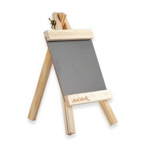 Mont Marte Chevalet Ardoise – Tableau à Craie compact sur chevalet en bois de pin – Petit Tableau Noir Ardoise avec Support – 25,5 x 23,5 x 15 cm (SETL GmbH, neuf)